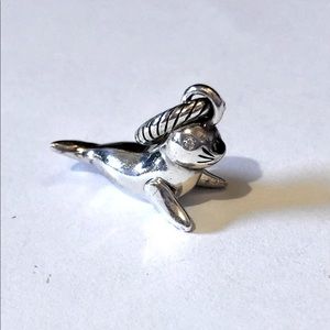 🆕 Brighton Sammy Seal silver charm Clear crystal eyes Black enamel nose Retired